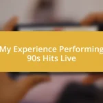 My Experience Performing 90s Hits Live