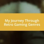 My Journey Through Retro Gaming Genres